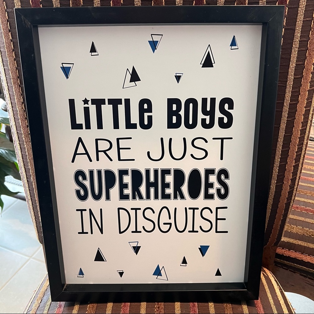 Kids Superhero Wall Art Decor